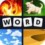 4 pics 1 word android application logo